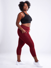 Load image into Gallery viewer, High-Waisted Criss-Cross Training Leggings with Hip Pockets