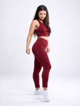 Load image into Gallery viewer, High-Waisted Criss-Cross Training Leggings with Hip Pockets