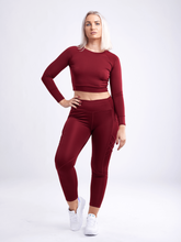 Load image into Gallery viewer, High-Waisted Criss-Cross Training Leggings with Hip Pockets