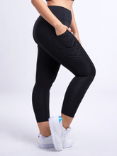 Load image into Gallery viewer, High-Waisted Criss-Cross Training Leggings with Hip Pockets