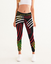 Load image into Gallery viewer, Guyanese Swag Ice Gold Green Women's Yoga Leggings