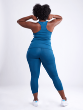 Load image into Gallery viewer, High-Waisted Pilates Leggings with Side Pockets & Mesh Panels