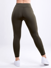 Load image into Gallery viewer, High-Waisted Pilates Leggings with Side Pockets & Mesh Panels