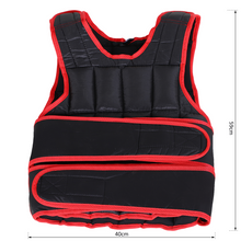 Load image into Gallery viewer, HOMCOM 10kg Men Or Women Waist Trainer Vest Adjustable Weighted w/ 38 Weight Bags Easy Use Cardio Running Fitness Black Red For Weight Loss Exercise Workout