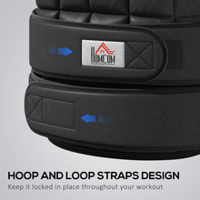 Load image into Gallery viewer, HOMCOM 15kg Men Or Women Waist Trainer Vest Adjustable Weighted w/ 38 Weight Bags Easy Use Cardio Running Fitness Black For Weight Loss Exercise Workout