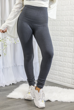 Load image into Gallery viewer, High Waist Compression Leggings with French Terry Lining.