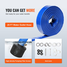 Load image into Gallery viewer, VEVOR Gasoline Engine Water Pump, 3-inch, 7HP 265 GPM, 142ft Lift, 22ft Suction, 4-Stroke Gas Powered Trash Water Transfer Pump Portable High Pressure with 25ft Hose for Irrigation Pool, EPA Certified