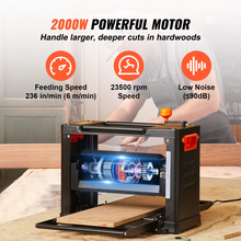 Load image into Gallery viewer, VEVOR Thickness Planer 13-Inch Two-Speed Three-Blade 15-Amp for woodworking
