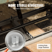 Load image into Gallery viewer, VEVOR Chainsaw Mill, Portable Sawmill 14"-48" Guide Bar, Galvanized Steel Chainsaw Planking Mill with 0.2"-11.81" Cutting Thickness, Wood Lumber Cross Cutting Saw Mill for Builders and Woodworkers