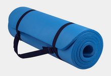 Load image into Gallery viewer, Thick Yoga and Pilates Exercise Mat with Carrying Strap