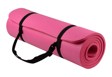 Load image into Gallery viewer, Thick Yoga and Pilates Exercise Mat with Carrying Strap