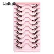 Load image into Gallery viewer, Half Eey Lashes 3/5/10 Pairs New Faux Mink Lashes Natural False