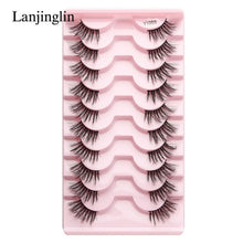 Load image into Gallery viewer, Half Eey Lashes 3/5/10 Pairs New Faux Mink Lashes Natural False
