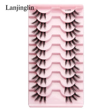 Load image into Gallery viewer, Half Eey Lashes 3/5/10 Pairs New Faux Mink Lashes Natural False