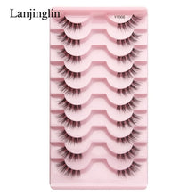 Load image into Gallery viewer, Half Eey Lashes 3/5/10 Pairs New Faux Mink Lashes Natural False