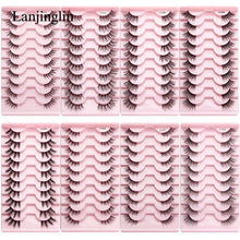 Load image into Gallery viewer, Half Eey Lashes 3/5/10 Pairs New Faux Mink Lashes Natural False