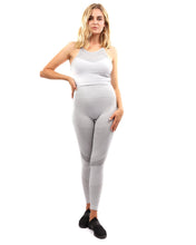 Load image into Gallery viewer, Helia Seamless Leggings & Sports Bra Set - Grey