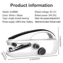 Load image into Gallery viewer, Hot! 1PC Mini Sewing Machine Handheld Mending Machine Plastic 2 Speed