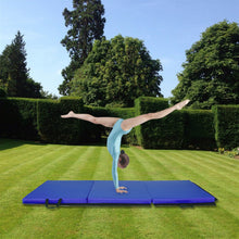 Load image into Gallery viewer, 55"x24"x1.2" Tri-fold Gymnastics Yoga Mat with Hand Buckle