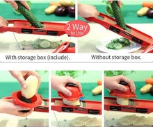 Load image into Gallery viewer, Stainless Steel 6 Blades Vegetable Slicer