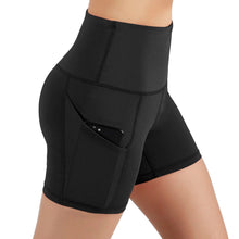 Load image into Gallery viewer, Jolie High-Waisted Athletic Shorts with Hip Pockets