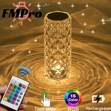 Load image into Gallery viewer, LED Crystal Table Lamp