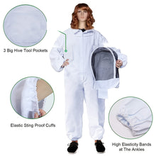 Load image into Gallery viewer, 1pc, Beekeepers Suit Honey Bee Suit Ventilated Suit Beekeeping Coverall Safety Clothing