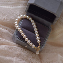 Load image into Gallery viewer, 14K Gold Natural Pearl Bracelet