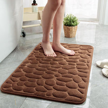 Load image into Gallery viewer, Cobblestone Embossed Bathroom Bath Mat Non-slip Carpets