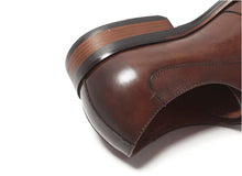 Load image into Gallery viewer, Italian Carved Leather Shoes Handmade Goodyear Leather Shoes