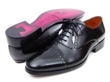 Load image into Gallery viewer, Paul Parkman Men's Captoe Oxfords Black Dress Shoes (ID#78RG61)