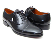 Load image into Gallery viewer, Paul Parkman Men's Captoe Oxfords Black Dress Shoes (ID#78RG61)