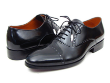 Load image into Gallery viewer, Paul Parkman Men's Captoe Oxfords Black Dress Shoes (ID#78RG61)