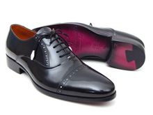 Load image into Gallery viewer, Paul Parkman Men's Captoe Oxfords Black Dress Shoes (ID#78RG61)