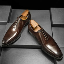 Load image into Gallery viewer, Men's Formal British Style Groom Leather Shoes