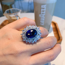 Load image into Gallery viewer, Vintage Tanzanite Sapphire Jewelry Set Center Stone
