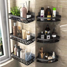 Load image into Gallery viewer, Bathroom Shelves No-drill Wall Mount Corner Shelf Shower Storage Rack