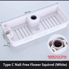Load image into Gallery viewer, Bathroom Shower Storage Rack Organizer No Drilling Lifting Rod Shower