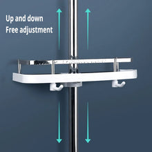 Load image into Gallery viewer, Bathroom Shower Storage Rack Organizer Pole Shelves Shampoo Tray Stand