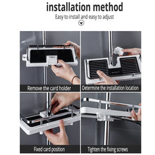 Load image into Gallery viewer, Bathroom Shower Storage Rack Organizer Pole Shelves Shampoo Tray Stand
