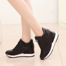 Load image into Gallery viewer, Fashion Stealth Height Increasing Womens Shoes Platform Sneakers Wedge