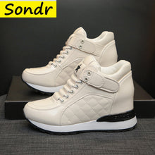 Load image into Gallery viewer, Fashion Stealth Height Increasing Womens Shoes Platform Sneakers Wedge