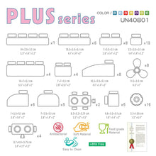 Load image into Gallery viewer, UNiPLAY Soft Building Blocks Plus Series 80pcs Primary Color