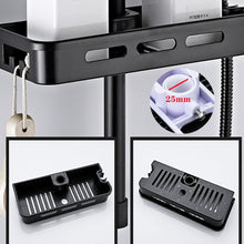 Load image into Gallery viewer, Shower Storage Rack Bathroom Organizer Shelf Shampoo Tray Stand No