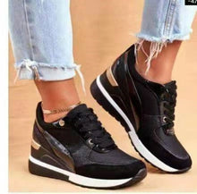Load image into Gallery viewer, Sneakers Women Pu Lace-up Sneakers Casual Lady Vulcanized Shoes Female