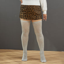 Load image into Gallery viewer, Women's Stockings Black White Striped Knee Socks Christmas Gifts Sexy