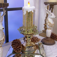 Load image into Gallery viewer, LED Christmas Candles With Pedestal