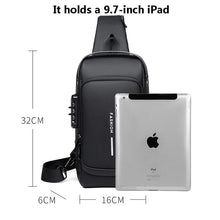 Load image into Gallery viewer, Multifunction Anti-theft USB Shoulder Bag