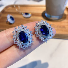 Load image into Gallery viewer, Vintage Tanzanite Sapphire Jewelry Set Center Stone