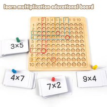 Load image into Gallery viewer, Wooden Montessori Multiplication Board Game